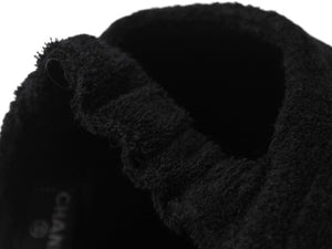 極美品 CHANEL シャネル キャップ 帽子 ココマーク イアンコナー ブラック イタリア製 サイズM 美品 中古 4b004730