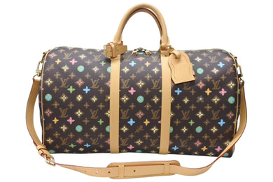 未使用 LOUIS VUITTON ルイヴィトン キーポル バンドリエール50 モノグラム クラギーチョコレート タイラーザクリエイター 中古 4b004731