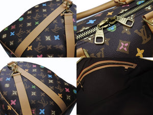 未使用 LOUIS VUITTON ルイヴィトン キーポル バンドリエール50 モノグラム クラギーチョコレート タイラーザクリエイター 中古 4b004731
