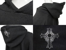 Load image into Gallery viewer, CHROME HEARTS クロムハーツ Old Horseshoe Pullover Hoodie ホースシュー プルオーバーパーカー チャコール サイズXL 良品 中古 4b004732