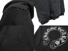 Load image into Gallery viewer, CHROME HEARTS クロムハーツ Old Horseshoe Pullover Hoodie ホースシュー プルオーバーパーカー チャコール サイズXL 良品 中古 4b004732