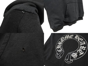 CHROME HEARTS クロムハーツ Old Horseshoe Pullover Hoodie ホースシュー プルオーバーパーカー チャコール サイズXL 良品 中古 4b004732