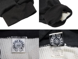 CHROME HEARTS クロムハーツ Old Horseshoe Pullover Hoodie ホースシュー プルオーバーパーカー チャコール サイズXL 良品 中古 4b004732