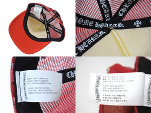 CHROME HEARTS クロムハーツ SEX RECORDS セックスレコーズ トラッカー メッシュキャップ ONE SIZE レッド ホワイト 美品 中古 4b004733