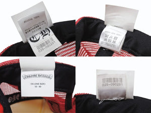CHROME HEARTS クロムハーツ SEX RECORDS セックスレコーズ トラッカー メッシュキャップ ONE SIZE レッド ホワイト 美品 中古 4b004733