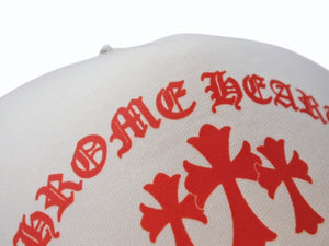 極美品 CHROME HEARTS クロムハーツ セメタリークロス トラッカー メッシュキャップ ONE SIZE クロスボールボタン イエロー 中古 4b004735