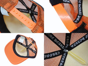 CHROME HEARTS クロムハーツ MATTY BOY マッティボーイ STAY FAST ステイファスト トラッカー メッシュキャップ オレンジ 美品 中古 4b004736