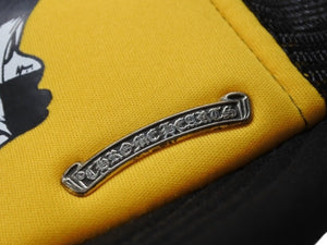 新品未使用 CHROME HEARTS クロムハーツ MATTY BOY マッティボーイ LiNK トラッカー メッシュキャップ ONE SIZE イエロー ブラック 中古 4b004737