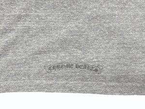 CHROME HEARTS クロムハーツ 半袖Ｔシャツ ホースシュー RN#95024 グレー コットン ポリエステル レーヨン サイズM 美品 中古 4b004743