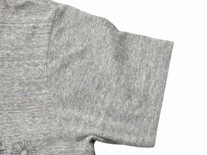 CHROME HEARTS クロムハーツ 半袖Ｔシャツ ホースシュー RN#95024 グレー コットン ポリエステル レーヨン サイズM 美品 中古 4b004743