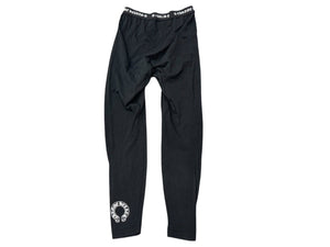 CHROME HEARTS クロムハーツ レギンス ホースシュー コットン ポリウレタン ブラック サイズS 美品 中古 4b004744
