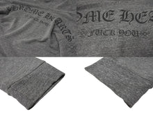 Load image into Gallery viewer, CHROME HEARTS クロムハーツ パーカー バックアーチロゴプリント ダガージップ RN#95024 ポリエステル コットン レーヨン グレー サイズM 美品 中古 4b004745