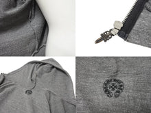 Load image into Gallery viewer, CHROME HEARTS クロムハーツ パーカー バックアーチロゴプリント ダガージップ RN#95024 ポリエステル コットン レーヨン グレー サイズM 美品 中古 4b004745