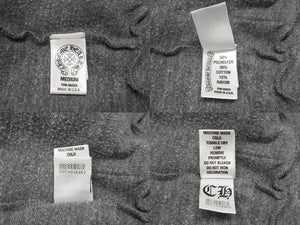 CHROME HEARTS クロムハーツ パーカー バックアーチロゴプリント ダガージップ RN#95024 ポリエステル コットン レーヨン グレー サイズM 美品 中古 4b004745