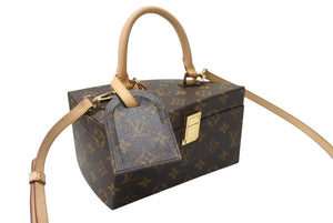 新品同様 LOUIS VUITTON ルイヴィトン ツイステッドボックス 2WAYバッグ M40275 フランクゲーリー ブラウン ゴールド 中古 4b004746