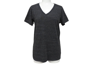 CHROME HEARTS クロムハーツ 半袖Ｔシャツ Vネック RN#95024 ポリエステル コットン レーヨン グレー 美品 中古 4b004750