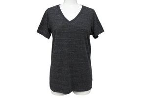CHROME HEARTS クロムハーツ 半袖Ｔシャツ Vネック RN#95024 ポリエステル コットン レーヨン グレー 美品 中古 4b004750