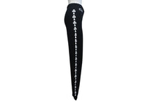 Load image into Gallery viewer, 極美品 CHROME HEARTS クロムハーツ スウェットパンツ セメタリークロスプリント コットン ブラック ホワイト サイズXS 中古 4b004751