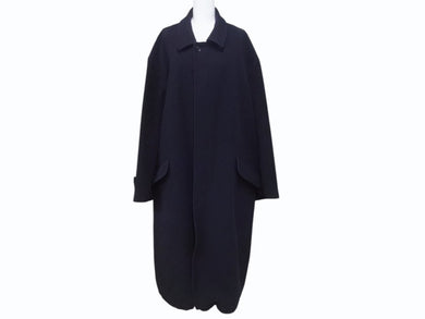 Yohji Yamamoto impermeable ヨウジヤマモト アンペリメアブル 希少 チェスターコート ウール ネイビー サイズ50 美品 中古 4b004756