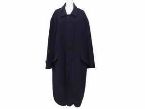 Yohji Yamamoto impermeable ヨウジヤマモト アンペリメアブル 希少 チェスターコート ウール ネイビー サイズ50 美品 中古 4b004756