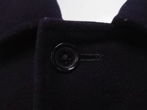 Yohji Yamamoto impermeable ヨウジヤマモト アンペリメアブル 希少 チェスターコート ウール ネイビー サイズ50 美品 中古 4b004756