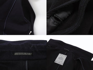 Yohji Yamamoto impermeable ヨウジヤマモト アンペリメアブル 希少 チェスターコート ウール ネイビー サイズ50 美品 中古 4b004756