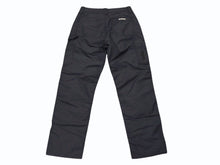 Load image into Gallery viewer, 極美品 CHROME HEARTS クロムハーツ ダブルニーパンツ サイズ25 CHクロスレザーパッチ シルバー925 ブラック 中古 4b004761