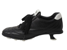 画像をギャラリービューアに読み込む, MIU MIU ミュウミュウ 21SS Heel Leather Sneaker ヒールレザースニーカー ミッドヒール ナッパレザー ブラック サイズ37 1/2 美品 中古 4b004772
