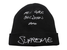 Load image into Gallery viewer, SUPREME シュプリーム 22SS God&#39;s Chilren Beanie ビーニー ニット帽 アクリル ブラック 美品 中古 4b004777