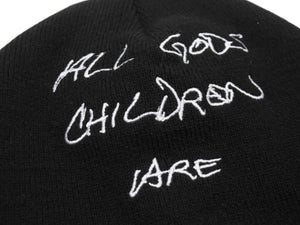 SUPREME シュプリーム 22SS God's Chilren Beanie ビーニー ニット帽 アクリル ブラック 美品 中古 4b004777