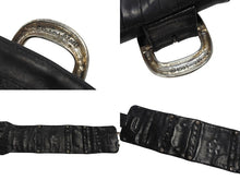 Load image into Gallery viewer, CHROME HEARTS クロムハーツ チャンピオンベルト 希少 BSフレア スター タイニークロス クロスボール ガスリンガー レザー シルバ−925 ブラック 美品 中古 4b004779