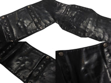 Load image into Gallery viewer, CHROME HEARTS クロムハーツ チャンピオンベルト 希少 BSフレア スター タイニークロス クロスボール ガスリンガー レザー シルバ−925 ブラック 美品 中古 4b004779