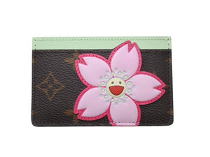 新品未使用 LOUIS VUITTON ルイヴィトン ポルト カルト サーンプル カードケース M13429 モノグラム チェリーブロッサム 村上隆 中古 4b004781