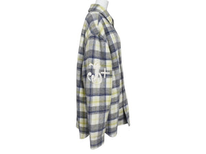 JIL SANDER+ ジルサンダープラス シャツジャケット J47BN0008J40012 アルパカウール チェック マルチカラー サイズ48 美品 中古 4b004782