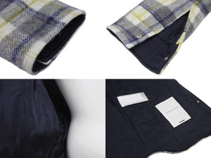 JIL SANDER+ ジルサンダープラス シャツジャケット J47BN0008J40012 アルパカウール チェック マルチカラー サイズ48 美品 中古 4b004782