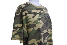 Load image into Gallery viewer, CHROME HEARTS クロムハーツ カットソー ホースシュー CHプラススクロールラベル 迷彩 コットン サイズM 美品 中古 4b004790