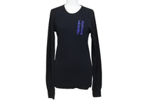 Load image into Gallery viewer, CHROME HEARTS クロムハーツ サーマル長袖Ｔシャツ オールドスクロールロゴ RN#95024 コットン ポリエステル ブラック サイズS 美品 中古 4b004791