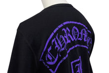 Load image into Gallery viewer, CHROME HEARTS クロムハーツ サーマル長袖Ｔシャツ オールドスクロールロゴ RN#95024 コットン ポリエステル ブラック サイズS 美品 中古 4b004791