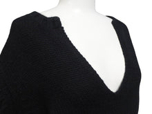 Load image into Gallery viewer, JIL SANDER ジルサンダー ニット Vネックセーター フェザーウェイト カシミヤ ブラック サイズ36 美品 中古 4b004795