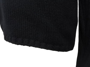 JIL SANDER ジルサンダー ニット Vネックセーター フェザーウェイト カシミヤ ブラック サイズ36 美品 中古 4b004795