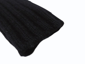 JIL SANDER ジルサンダー ニット Vネックセーター フェザーウェイト カシミヤ ブラック サイズ36 美品 中古 4b004795