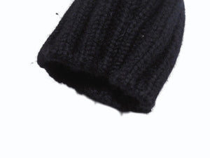 JIL SANDER ジルサンダー ニット Vネックセーター フェザーウェイト カシミヤ ブラック サイズ36 美品 中古 4b004795