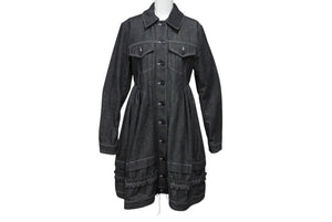 極美品 CECILIE BAHNSEN セシリーバーンセン VERONA DRESS ドレス コットン ブラック ピンク サイズ2 中古 4b004796