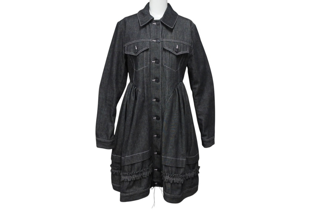 極美品 CECILIE BAHNSEN セシリーバーンセン VERONA DRESS ドレス コットン ブラック ピンク サイズ2 中古 4b004796