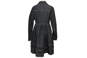 極美品 CECILIE BAHNSEN セシリーバーンセン VERONA DRESS ドレス コットン ブラック ピンク サイズ2 中古 4b004796