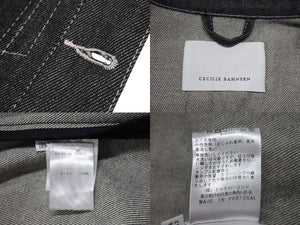 極美品 CECILIE BAHNSEN セシリーバーンセン VERONA DRESS ドレス コットン ブラック ピンク サイズ2 中古 4b004796