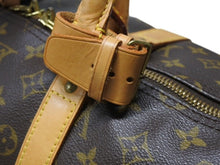 Load image into Gallery viewer, LOUIS VUITTON ルイヴィトン キーポル55 ボストンバッグ M41424 モノグラム PVC ヌメ革 旧型 ブラウン 良品 中古 4b004798