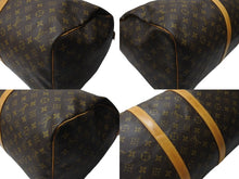 Load image into Gallery viewer, LOUIS VUITTON ルイヴィトン キーポル55 ボストンバッグ M41424 モノグラム PVC ヌメ革 旧型 ブラウン 良品 中古 4b004798
