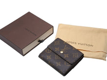 画像をギャラリービューアに読み込む, 極美品 LOUIS VUITTON ルイヴィトン 二つ折り財布 ポルトモネ ピエ カルトクレディ M61652 ブラウン モノグラムキャンバス 中古 4b004800