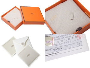 HERMES エルメス 腕時計 Hウォッチ クオーツ HH1.210 ステンレス レザー ブラウン シルバー金具 美品 中古 4b004804